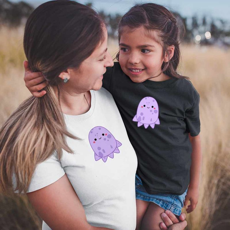 Fashion, accesorii si bijuterii - Copii - Imbracaminte copii - Tricouri copii - Tricou Copii Fete Squishmallows Caracatita CoolTrend, alb, marime S Copii - Infinity.ro