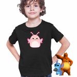 Fashion, accesorii si bijuterii - Copii - Imbracaminte copii - Tricouri copii - Tricou Copii Baieti Squishmallow Fluturas CoolTrend, negru, marime S Copii - Infinity.ro