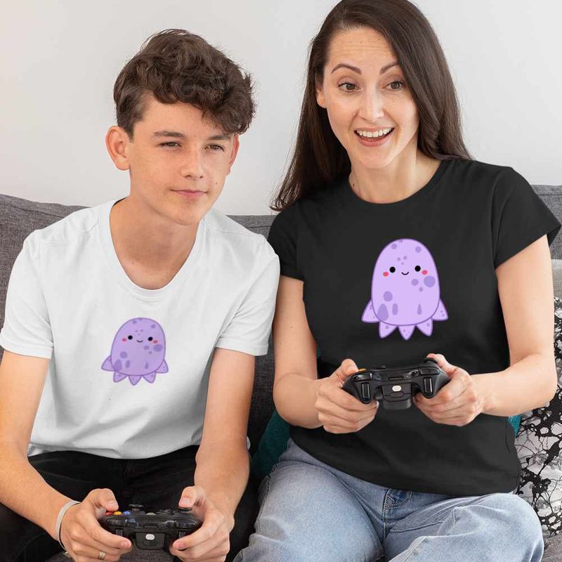 Fashion, accesorii si bijuterii - Copii - Imbracaminte copii - Tricouri copii - Tricou Copii Baieti Squishmallows Caracatita CoolTrend, negru, marime S Copii - Infinity.ro