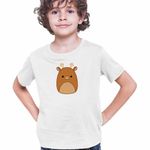 Fashion, accesorii si bijuterii - Copii - Imbracaminte copii - Tricouri copii - Tricou Copii Baieti Squishmallows Cerb Squis CoolTrend, alb, marime XS Copii - Infinity.ro