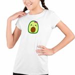Fashion, accesorii si bijuterii - Copii - Imbracaminte copii - Tricouri copii - Tricou Copii Fete Squish mallows Avocado CoolTrend, alb, marime XS Copii - Infinity.ro