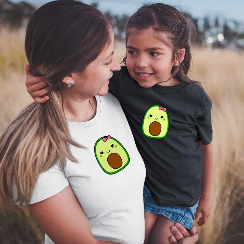 Fashion, accesorii si bijuterii - Copii - Imbracaminte copii - Tricouri copii - Tricou Copii Fete Squish mallows Avocado CoolTrend, alb, marime XS Copii - Infinity.ro