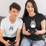 Fashion, accesorii si bijuterii - Copii - Imbracaminte copii - Tricouri copii - Tricou Copii Baieti Squishmallow Iepure CoolTrend, negru, marime M Copii - Infinity.ro