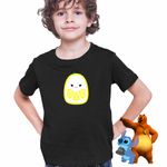 Fashion, accesorii si bijuterii - Copii - Imbracaminte copii - Tricouri copii - Tricou Copii Baieti Squishmallows Lamaie CoolTrend, negru, marime XS Copii - Infinity.ro