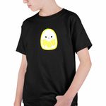 Fashion, accesorii si bijuterii - Copii - Imbracaminte copii - Tricouri copii - Tricou Copii Baieti Squishmallows Lamaie CoolTrend, negru, marime XS Copii - Infinity.ro