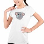 Fashion, accesorii si bijuterii - Copii - Imbracaminte copii - Tricouri copii - Tricou Copii Fete Squishmallows Elefant Africa CoolTrend, alb, marime XL Copii - Infinity.ro