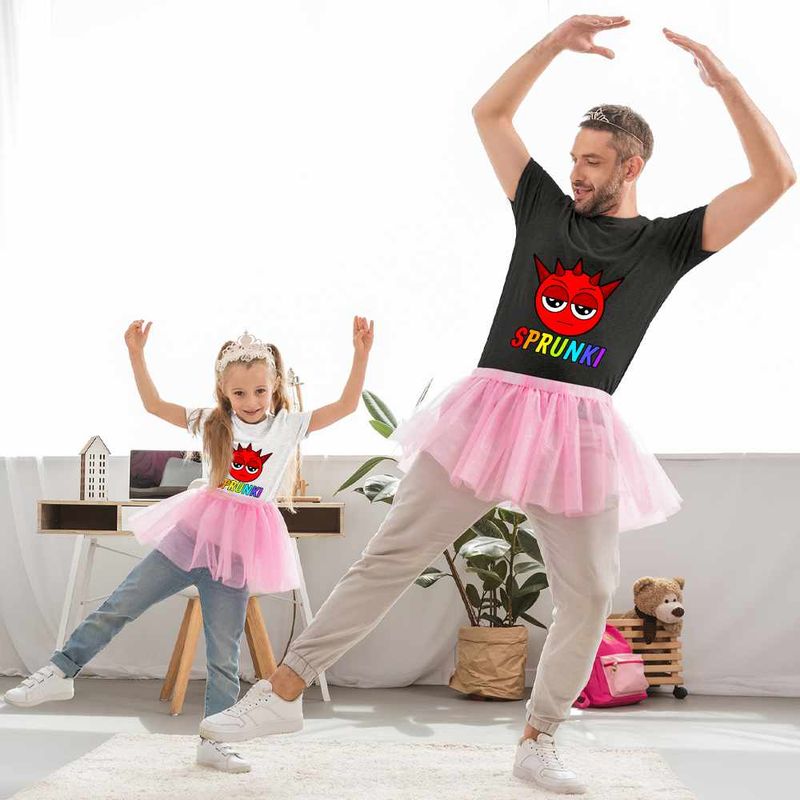 Fashion, accesorii si bijuterii - Copii - Imbracaminte copii - Tricouri copii - Tricou Copii Fete Sprunki Raddy Sound Music Game CoolTrend, negru, marime L Copii - Infinity.ro