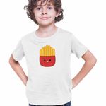 Fashion, accesorii si bijuterii - Copii - Imbracaminte copii - Tricouri copii - Tricou Copii Baieti Squishmallows Cartofi Prajiti CoolTrend, alb, marime XS Copii - Infinity.ro