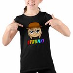 Fashion, accesorii si bijuterii - Copii - Imbracaminte copii - Tricouri copii - Tricou Copii Fete Sprunki Tunner Hat CoolTrend, negru, marime S Copii - Infinity.ro