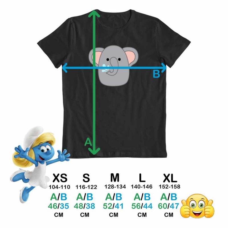 Fashion, accesorii si bijuterii - Copii - Imbracaminte copii - Tricouri copii - Tricou Copii Baieti Squishmallows Elefant Africa CoolTrend, negru, marime L Copii - Infinity.ro