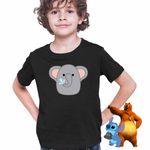 Fashion, accesorii si bijuterii - Copii - Imbracaminte copii - Tricouri copii - Tricou Copii Baieti Squishmallows Elefant Africa CoolTrend, negru, marime L Copii - Infinity.ro