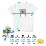 Fashion, accesorii si bijuterii - Copii - Imbracaminte copii - Tricouri copii - Tricou Copii Fete Squishmallows Koala CoolTrend, alb, marime S Copii - Infinity.ro