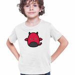 Fashion, accesorii si bijuterii - Copii - Imbracaminte copii - Tricouri copii - Tricou Copii Baieti Squish mallows Diavol Horror CoolTrend, alb, marime XS Copii - Infinity.ro
