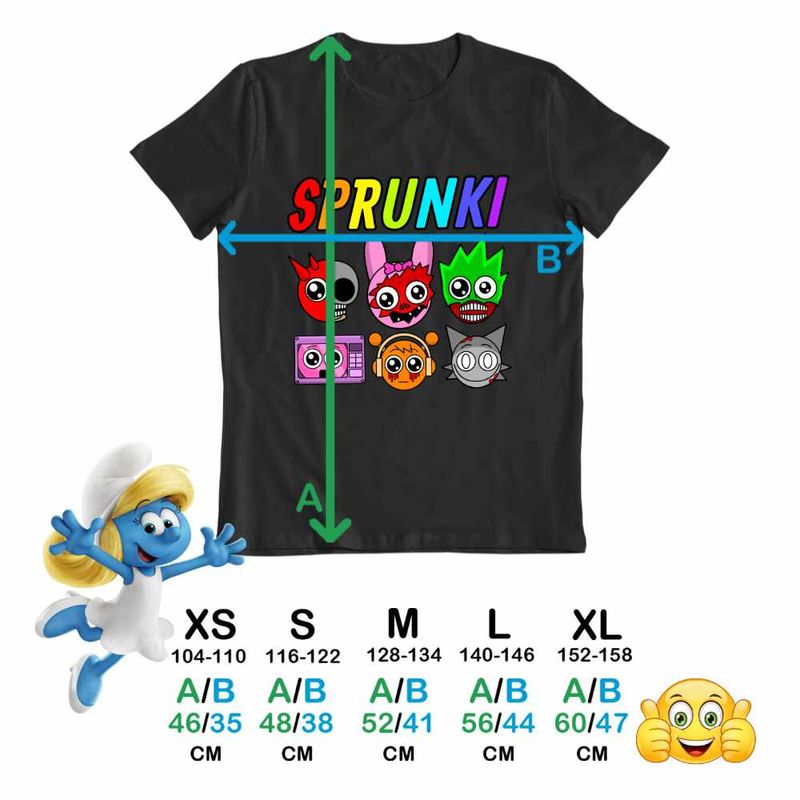 Fashion, accesorii si bijuterii - Copii - Imbracaminte copii - Tricouri copii - Tricou Copii Fete Sprunki Horror Beats CoolTrend, negru, marime L Copii - Infinity.ro