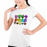 Fashion, accesorii si bijuterii - Copii - Imbracaminte copii - Tricouri copii - Tricou Copii Fete Sprunki Horror Music Game CoolTrend, alb, marime XL Copii - Infinity.ro