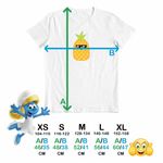 Fashion, accesorii si bijuterii - Copii - Imbracaminte copii - Tricouri copii - Tricou Copii Baieti Squishmallows Ananas Squish CoolTrend, alb, marime M Copii - Infinity.ro