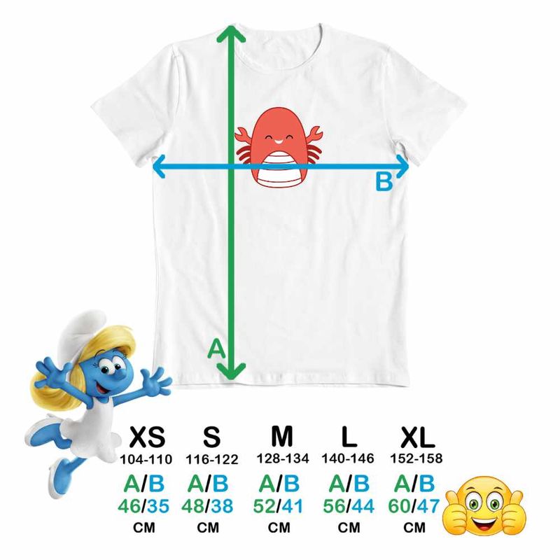 Fashion, accesorii si bijuterii - Copii - Imbracaminte copii - Tricouri copii - Tricou Copii Baieti Squishmallows Homar Ocean CoolTrend, alb, marime M Copii - Infinity.ro