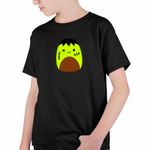 Fashion, accesorii si bijuterii - Copii - Imbracaminte copii - Tricouri copii - Tricou Copii Baieti Squishmallows Frankenstein CoolTrend, negru, marime L Copii - Infinity.ro