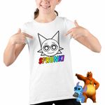 Fashion, accesorii si bijuterii - Copii - Imbracaminte copii - Tricouri copii - Tricou Copii Fete Sprunki Music Game Wenda CoolTrend, alb, marime XL Copii - Infinity.ro