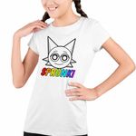 Fashion, accesorii si bijuterii - Copii - Imbracaminte copii - Tricouri copii - Tricou Copii Fete Sprunki Music Game Wenda CoolTrend, alb, marime XL Copii - Infinity.ro