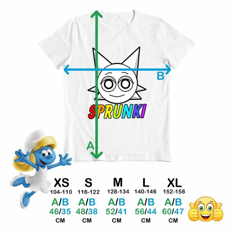 Fashion, accesorii si bijuterii - Copii - Imbracaminte copii - Tricouri copii - Tricou Copii Fete Sprunki Music Game Wenda CoolTrend, alb, marime XL Copii - Infinity.ro