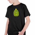 Fashion, accesorii si bijuterii - Copii - Imbracaminte copii - Tricouri copii - Tricou Copii Baieti Squishmallows Brad Craciun Decembrie CoolTrend, negru, marime XS Copii - Infinity.ro