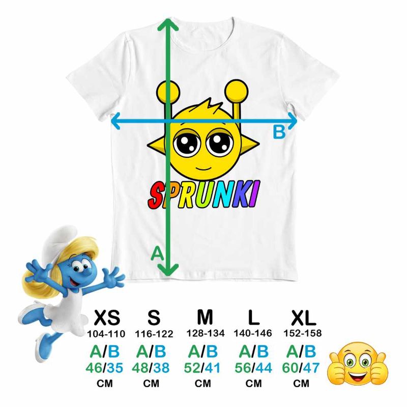 Fashion, accesorii si bijuterii - Copii - Imbracaminte copii - Tricouri copii - Tricou Copii Fete Sprunki Music Game Simon CoolTrend, alb, marime M Copii - Infinity.ro
