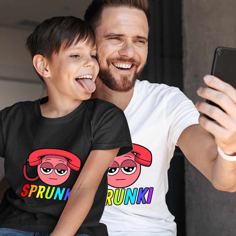 Fashion, accesorii si bijuterii - Copii - Imbracaminte copii - Tricouri copii - Tricou Copii Baieti Sprunki Music Tele Beat CoolTrend, alb, marime M Copii - Infinity.ro