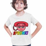 Fashion, accesorii si bijuterii - Copii - Imbracaminte copii - Tricouri copii - Tricou Copii Baieti Sprunki Music Tele Beat CoolTrend, alb, marime M Copii - Infinity.ro