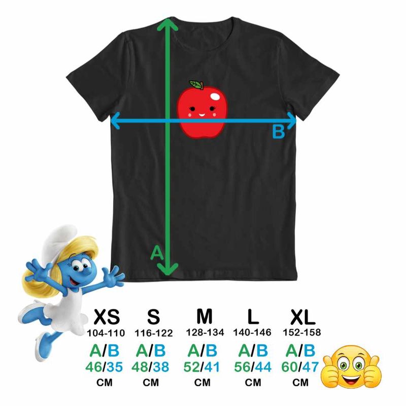 Fashion, accesorii si bijuterii - Copii - Imbracaminte copii - Tricouri copii - Tricou Copii Baieti Squishmallows Mar Fruct CoolTrend, negru, marime XS Copii - Infinity.ro