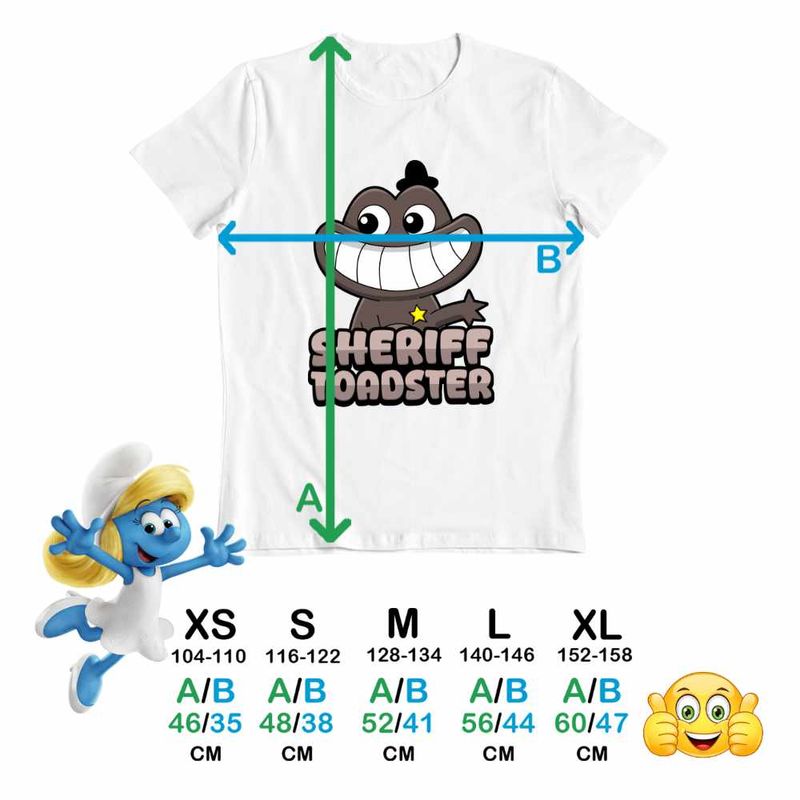Fashion, accesorii si bijuterii - Copii - Imbracaminte copii - Tricouri copii - Tricou Copii Fete Banban Sheriff Toadster Gradinita CoolTrend, alb, marime M Copii - Infinity.ro