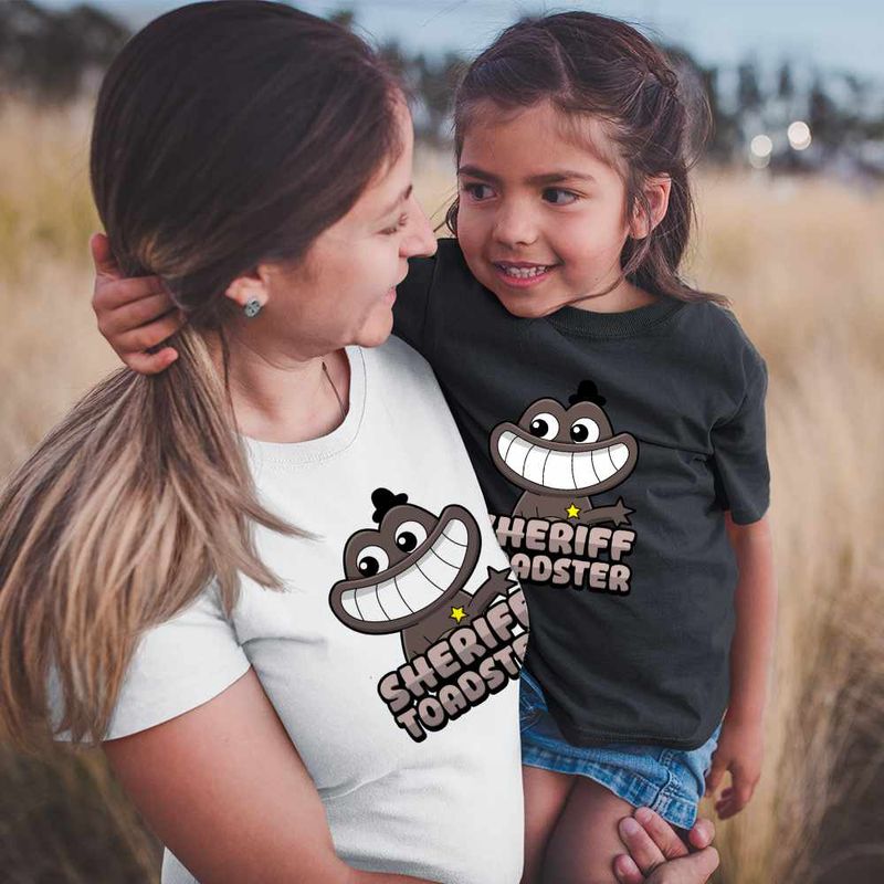 Fashion, accesorii si bijuterii - Copii - Imbracaminte copii - Tricouri copii - Tricou Copii Fete Banban Sheriff Toadster Gradinita CoolTrend, alb, marime M Copii - Infinity.ro