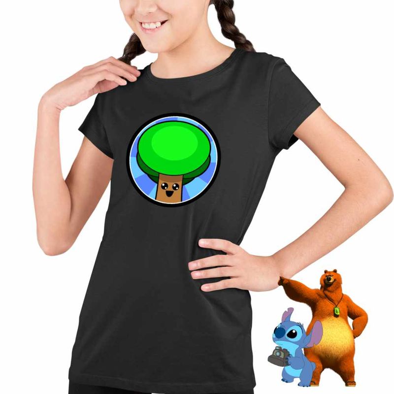 Fashion, accesorii si bijuterii - Copii - Imbracaminte copii - Tricouri copii - Tricou Copii Fete Sprunki Tree Music Game CoolTrend, negru, marime L Copii - Infinity.ro