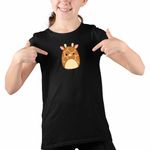 Fashion, accesorii si bijuterii - Copii - Imbracaminte copii - Tricouri copii - Tricou Copii Fete Squishmallows Girafa Africa CoolTrend, negru, marime XS Copii - Infinity.ro