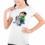 Fashion, accesorii si bijuterii - Copii - Imbracaminte copii - Tricouri copii - Tricou Copii Fete Bluey Mr Bean Eroii in Pijama Pj Masks CoolTrend, alb, marime XL Copii - Infinity.ro