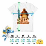 Fashion, accesorii si bijuterii - Copii - Imbracaminte copii - Tricouri copii - Tricou Copii Baieti Ursu Grizzy si lemingii CoolTrend, alb, marime XS Copii - Infinity.ro