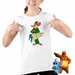 Fashion, accesorii si bijuterii - Copii - Imbracaminte copii - Tricouri copii - Tricou Copii Fete Geronimo Stilton Desene Animate Ziarist CoolTrend, alb, marime M Copii - Infinity.ro