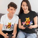 Fashion, accesorii si bijuterii - Copii - Imbracaminte copii - Tricouri copii - Tricou Copii Baieti Winnie the Pooh Puh Copilarie Desene Animate CoolTrend, negru, marime XL Copii - Infinity.ro