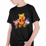 Fashion, accesorii si bijuterii - Copii - Imbracaminte copii - Tricouri copii - Tricou Copii Baieti Winnie the Pooh Puh Copilarie Desene Animate CoolTrend, negru, marime XL Copii - Infinity.ro