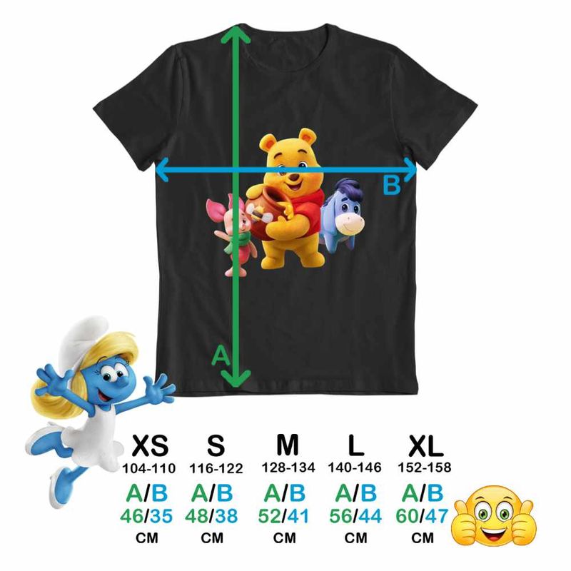 Fashion, accesorii si bijuterii - Copii - Imbracaminte copii - Tricouri copii - Tricou Copii Baieti Winnie the Pooh Puh Copilarie Desene Animate CoolTrend, negru, marime XL Copii - Infinity.ro