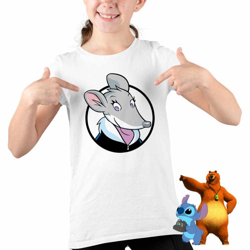 Fashion, accesorii si bijuterii - Copii - Imbracaminte copii - Tricouri copii - Tricou Copii Fete Thea Geronimo Stilton CoolTrend, alb, marime L Copii - Infinity.ro