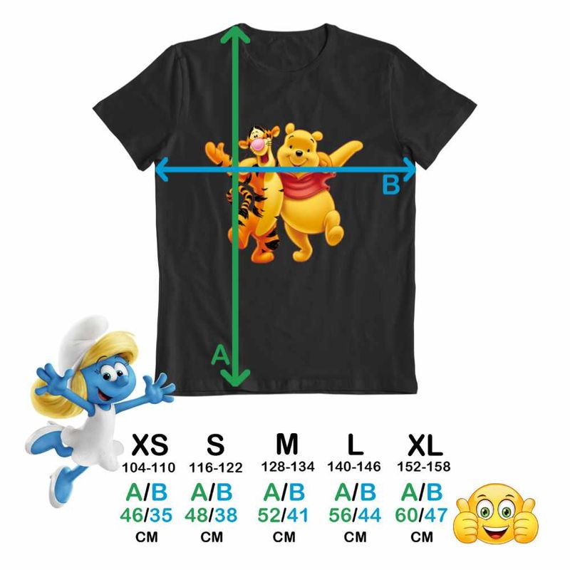 Fashion, accesorii si bijuterii - Copii - Imbracaminte copii - Tricouri copii - Tricou Copii Fete Winnie the Pooh Tigger Tigrut CoolTrend, negru, marime XL Copii - Infinity.ro