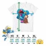 Fashion, accesorii si bijuterii - Copii - Imbracaminte copii - Tricouri copii - Tricou Copii Baieti Curiosul George Ariel Stitch Maimuta Desene CoolTrend, alb, marime XL Copii - Infinity.ro
