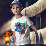 Fashion, accesorii si bijuterii - Copii - Imbracaminte copii - Tricouri copii - Tricou Copii Baieti Curiosul George Ariel Stitch Maimuta Desene CoolTrend, alb, marime XL Copii - Infinity.ro