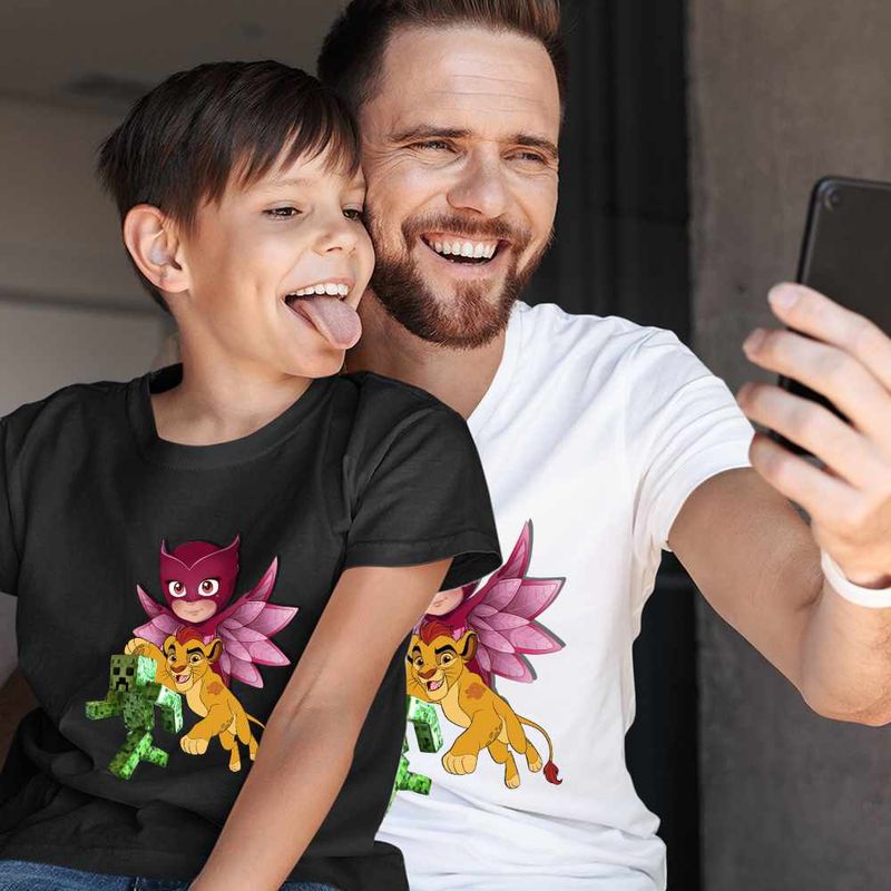 Fashion, accesorii si bijuterii - Copii - Imbracaminte copii - Tricouri copii - Tricou Copii Baieti Owlette Creeper Garda Felina Kion CoolTrend, alb, marime L Copii - Infinity.ro