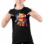 Fashion, accesorii si bijuterii - Copii - Imbracaminte copii - Tricouri copii - Tricou Copii Fete Sonic Winnie Spidey Spiderman CoolTrend, negru, marime M Copii - Infinity.ro