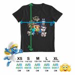 Fashion, accesorii si bijuterii - Copii - Imbracaminte copii - Tricouri copii - Tricou Copii Fete Talking Tom Tralalero Minecraft Labubu Batman CoolTrend, negru, marime L Copii - Infinity.ro