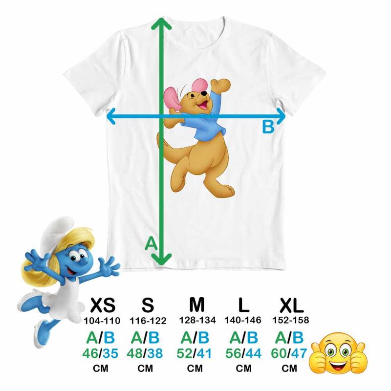 Fashion, accesorii si bijuterii - Copii - Imbracaminte copii - Tricouri copii - Tricou Copii Baieti Soricel Roo Ursuletul Winnie the Pooh Puh CoolTrend, alb, marime S Copii - Infinity.ro