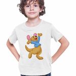 Fashion, accesorii si bijuterii - Copii - Imbracaminte copii - Tricouri copii - Tricou Copii Baieti Soricel Roo Ursuletul Winnie the Pooh Puh CoolTrend, alb, marime S Copii - Infinity.ro