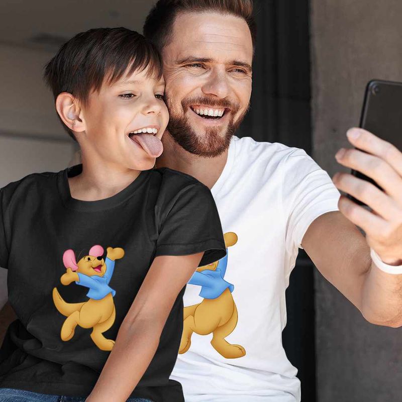 Fashion, accesorii si bijuterii - Copii - Imbracaminte copii - Tricouri copii - Tricou Copii Baieti Soricel Roo Ursuletul Winnie the Pooh Puh CoolTrend, alb, marime S Copii - Infinity.ro